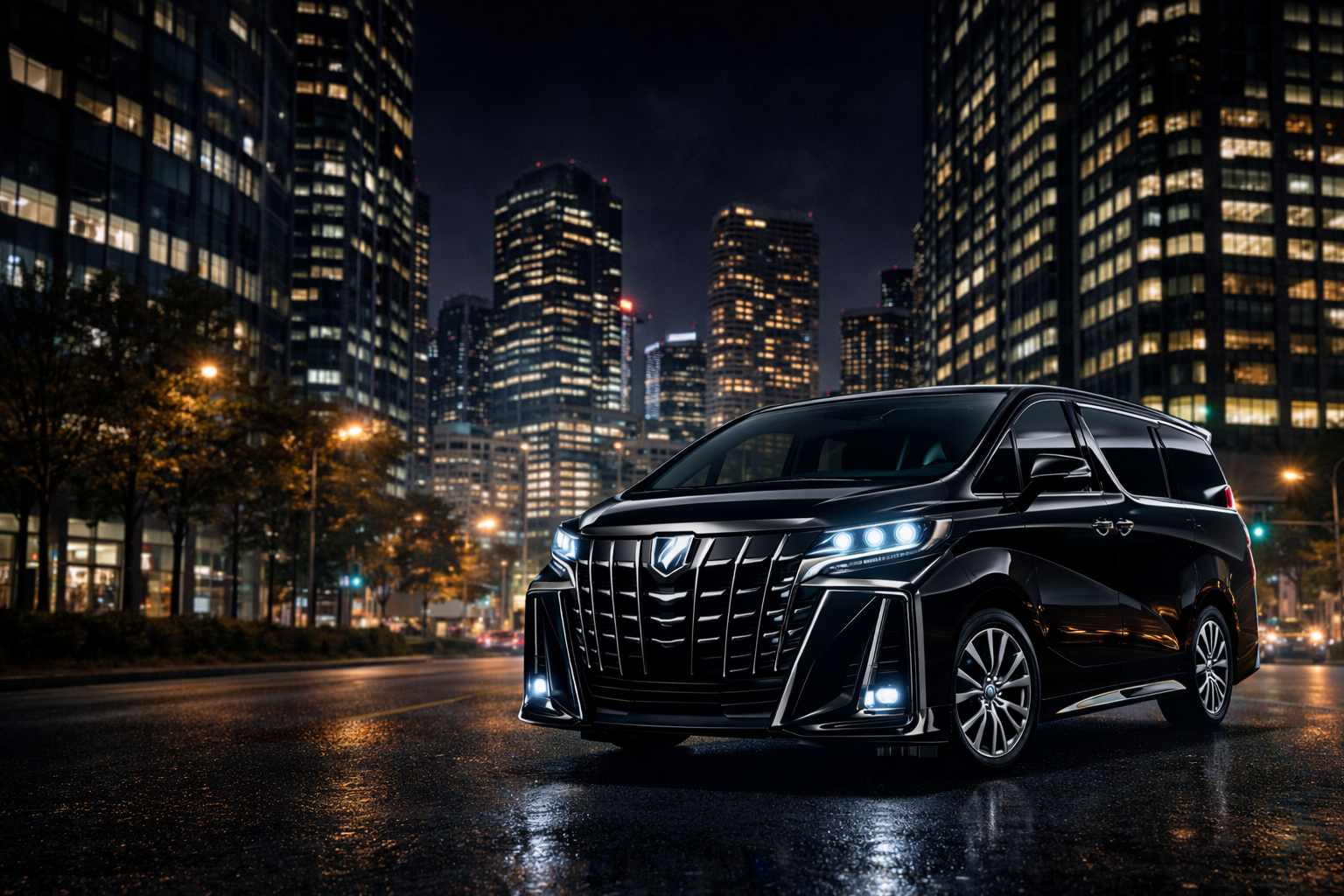 Toyota Alphard premium private car service in Tokyo