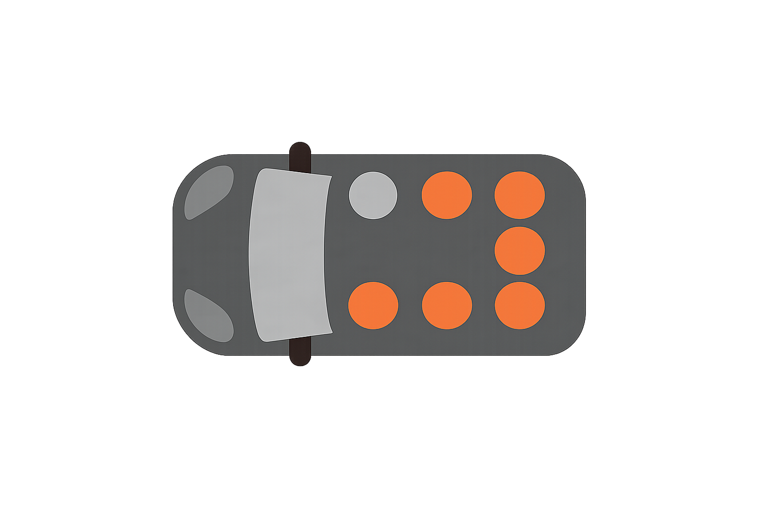 Alphard seating layout diagram